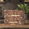 Walnut Wood End Grain Kitchen Cutting Board with Handle Extra Large Wood Chopping Blocks for Food Vegetable Cheese