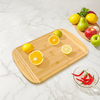 Multi-functional Bulk Size Kitchen Wood Grain Carving Custom Bamboo Cutting Board
