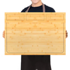 Bamboo Cutting Chopping Board Gas Stove Top Cover Board for Electric, Gas Wood Noodle Board Stove Cover With Handles