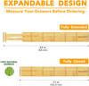 Bamboo Drawer Dividers with Inserts and Labels