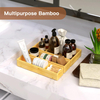  Adjustable 3 Individual Bamboo Drawer Organizer 