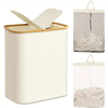 Double Laundry Hamper with Lid Removable Bags