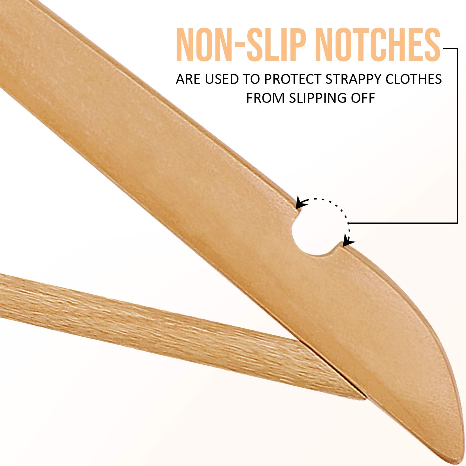 Bamboo Wood Coat Hanger