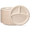 10 Inch 3-Compartment Round Plate