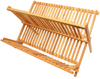 Bamboo Folding Kitchen Dish Drying Rack