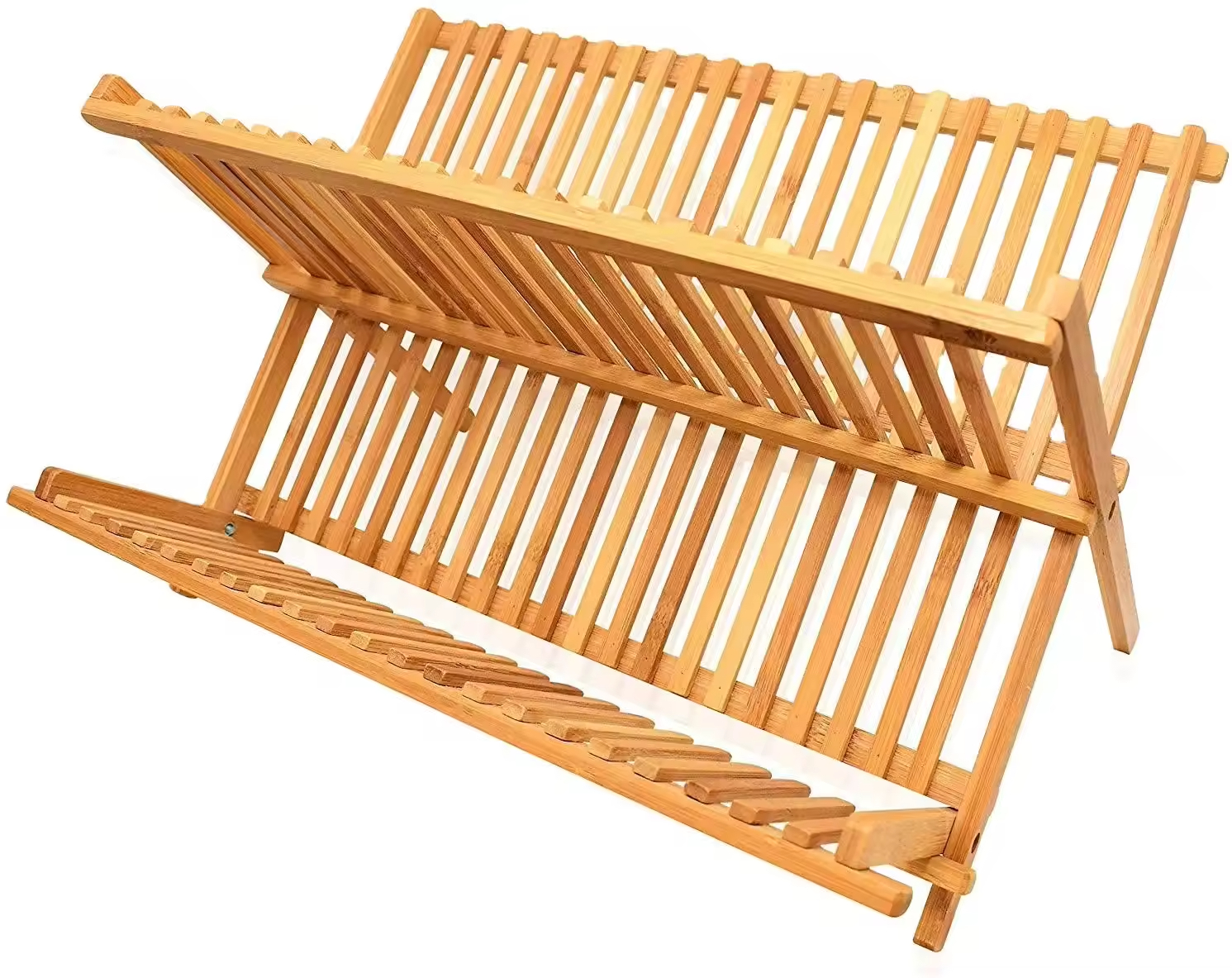 Bamboo Folding Kitchen Dish Drying Rack