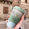 Bamboo Fiber Biodegradable Reusable Coffee Travel Mug Cup