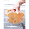 Wooden Pet Feeding Bowl with Ceramic Insert