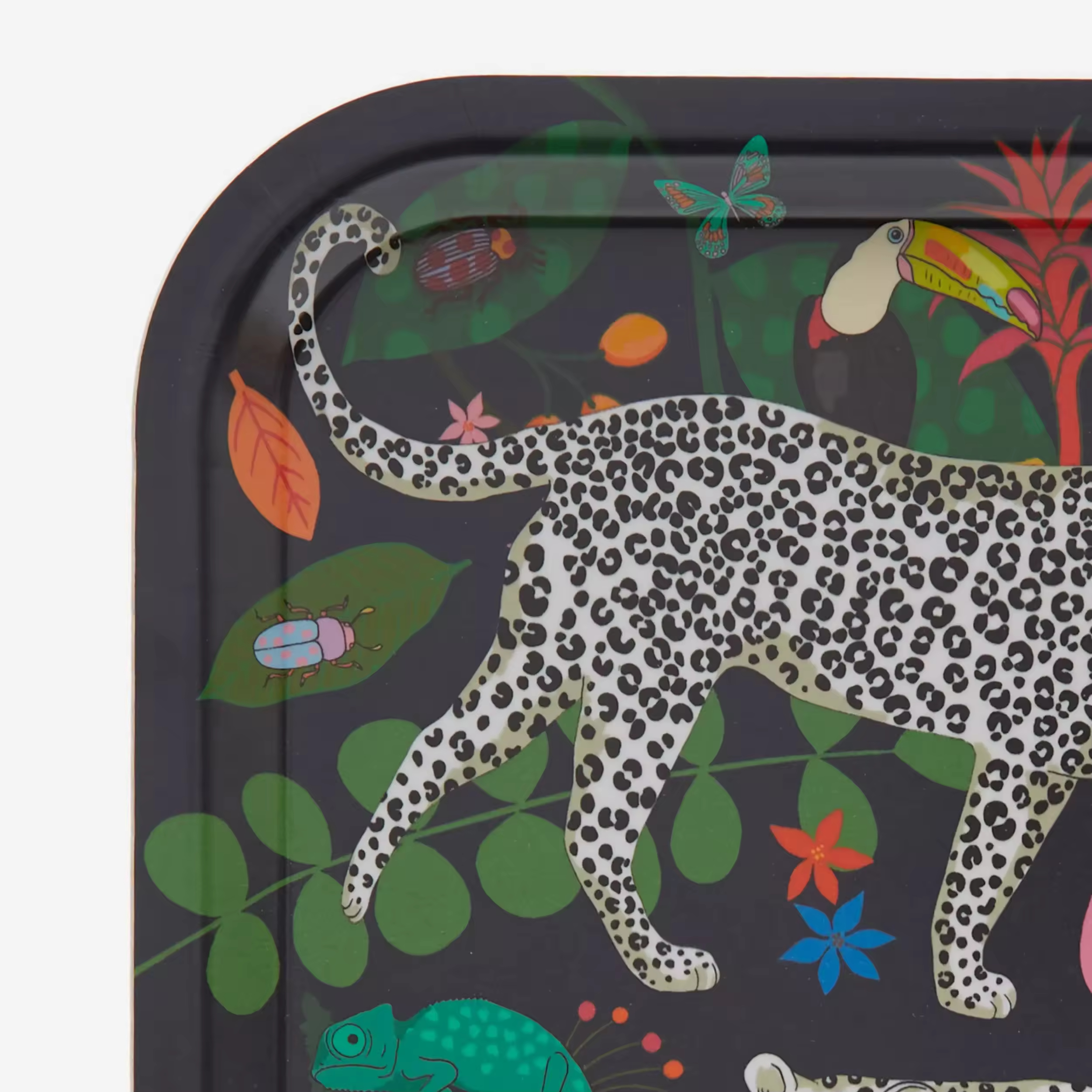 Bamboo Custom Decals Paper Printing Decorative Rectangular Serving Tray