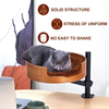 Oval Cat Hammock 360° Rotation and Adjustable Height Cat Bed Desk