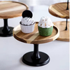 Customized Double Layers Wedding Cake Stand Deserts Serving Plate 