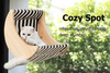 Powerful Suction Cup Cat Window Seat Indoor Cat Bed Perch with Striped Design